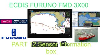 ECDIS Furuno FMD 3x00Part 12Sensor Information box [upl. by Noived]