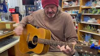 Vintage Gibson Blue Ridge Acoustic Guitar Demo [upl. by Arannahs]