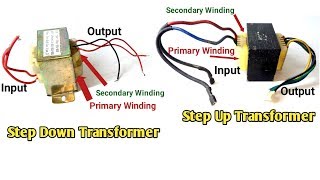 Step Up Transformer and Step Down Transformer Difference  Transformer Full Tutorial [upl. by Virge]