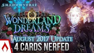 Shadowverse EACHTAR FINALLY NERFED August 2017 Balance Changes [upl. by Ahsinauj]