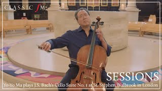 YoYo Ma plays JS Bachs Cello Suite No 1  Classic FM Sessions [upl. by Chin]