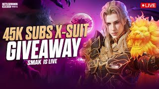 REGULAR STREAMER IS BACK ❤️  45K SUBS XSUIT GIVEWAY  SMAK IS LIVE bgmilive giveway [upl. by Ardnos]