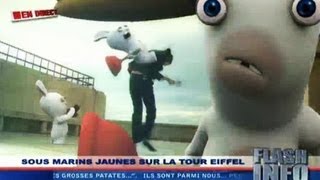 Les Lapins Crétins envahissent le Futuroscope [upl. by Tumer]