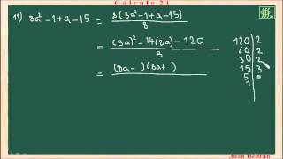 Factorar un trinomio de la forma ax2bxc Baldor 10011 y 12 [upl. by Blaire]