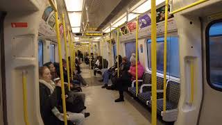 District Line to Wimbledon Underground Station Tube Ride [upl. by Kazue]