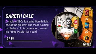 GARETH BALE 98 ALL SBC SOLUTION MADFUT 24 [upl. by Yekram]