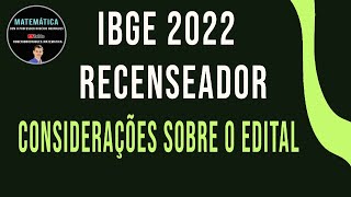 Matemática para o IBGE 2022  recenseador [upl. by Pruchno237]