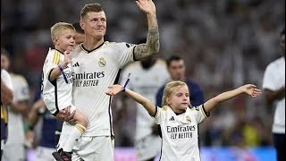 Real Madrid midfielder Toni Kroos played his last match at the Santiago Bernabeu [upl. by Aisyle440]