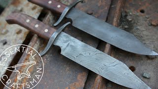 Forging 2 Bowie Knives [upl. by Selrac]