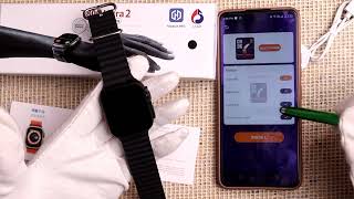 How To Set Wallpaper In Smartwatch T800 Ultra 2 [upl. by Sweyn]