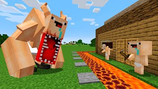 BEBÉ NOOB MUTANTE vs CASA SEGURA en MINECRAFT 😱 [upl. by Etnohc]