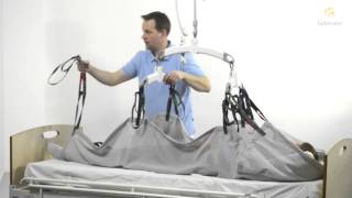 Guldmann Sling Instruction Repositioning with H hanger [upl. by Juliet]