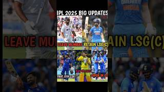 WILL MSD PLAY IPL 2025 MUMBAI RELEASE ROHIT LSG RETAIN RAHUL csk mumbai rcb lsg dc ipl [upl. by Nniw]