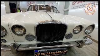 JAGUAR mk10 1962 Polishing and interior detailing leather cleaning and protection [upl. by Mini]