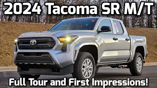 First 2024 Tacoma SR Manual Transmission Full Tour and First Impressions [upl. by Salem]