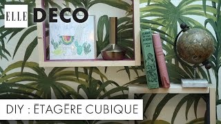 DIY déco  réalisez une étagère cubique colorée  Elle Déco [upl. by Adnilrem843]