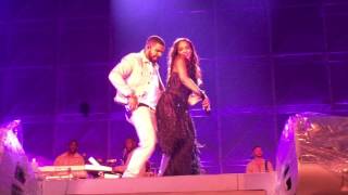 Rihanna and Drake performing Work Live at Manchester Stadium ANTI World Tour 290616 [upl. by Esille]