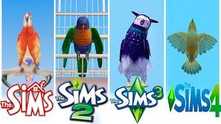 ♦ Birds ♦ Sims 1 vs Sims 2 vs Sims 3 vs Sims 4  Evolution [upl. by Alliehs]