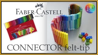 Faber Castell Connector felt tips pens 80 set UnboxingSwatch [upl. by Trudnak844]