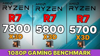 5700x3d vs r7 5800x3d VS 7800X3D VS R9 7950X3D VS I9 14900K AMD RYZEN 5700X3D GAMİNG TEST [upl. by Shere]