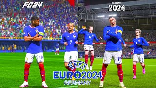 EA Sports FC 24 vs eFootball 2024  CELEBRATIONS • UEFA Euro 2024 [upl. by Auqenahs]