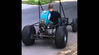 Cb200 shifter kart motorcycle engine on kart [upl. by Kelcy]