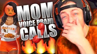 REACTING TO MOM VOICE HKER PRANK CALLS [upl. by Gwyn]