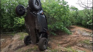 Tigerton Atv Park gets Rowdy Mud Rocks and Rollovers [upl. by Ilka]