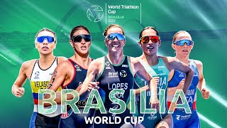 2024 World Triathlon Cup Brasilia  WOMEN [upl. by Nolahs]