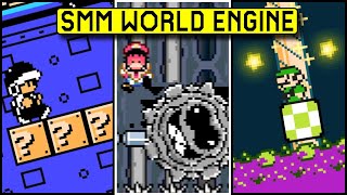 SMM World Engine  Lets Play Some Levels Mario Maker Game for PC amp Mobile [upl. by Nivanod739]