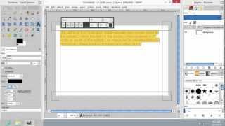 How to Center Align Text in GIMP [upl. by Tedmann527]