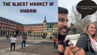 last day in Madridvisiting plaza Mayor oldest market of Madrid [upl. by Ennaul]