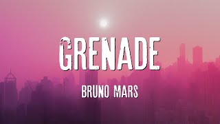 Bruno Mars  Grenade Lyrics [upl. by Yrrok854]