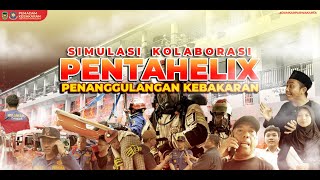 SIMULASI KEBAKARAN Kolaborasi Pentahelix Dalam Penanggulangam Kebakaran Di Kabupaten Purwakarta [upl. by Gschu]