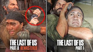 TLOU 2 Remastered VS TLOU 1 Remake  JOELs Combat System Comparison [upl. by Aihselat]