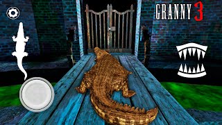 How to play as Crocodile in Granny 3 Funny moments at grannys house [upl. by Alwitt]