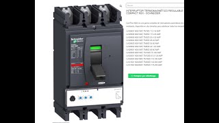 Prueba de interruptor Termomagnetico Regulable Compact NS 160 a 400 A [upl. by Nanny]