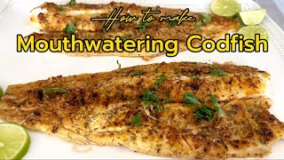 How to bake delicious Codfish Cod recipe EASY ampHEALTHY DINNER IDEA 💡 cooking cod [upl. by Tihw]