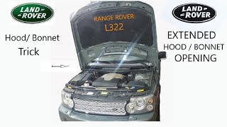 Range Rover L322 Hood  Bonnet Extended Service Opening  Land Rover Tricks  Tips [upl. by Leibarg717]