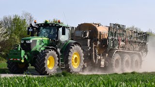 John Deere 6R amp Zunhammer für BGA im Einsatz 4K [upl. by Nicolai964]