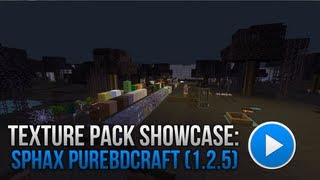 Minecraft Texture Pack Showcase  Sphax PureBDCraft 125 [upl. by Lammaj]