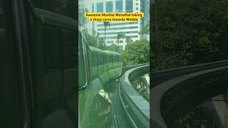 Awesome Mumbai MonoRail taking a sharp Curve towards Wadala ❤️ [upl. by Gertie401]