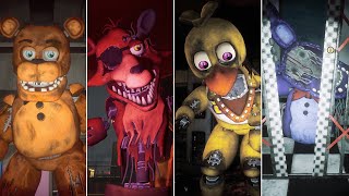 FNAF Security Breach RUIN  Withered Animatronics [upl. by Atteuqehs672]