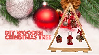 HOW TO Biggest Wooden Christmas Tree DIY [upl. by Ahsilam]