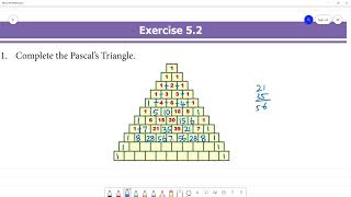 Class 7 TN Maths Term II 5 INFORMATION PROCESSING Exercise 52 1 Complete Pascal’s Triangle [upl. by Shulem]