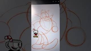 How to draw Crash Bandicoot 1930s rubberhose Cuphead art style drawingtutorial classicgaming [upl. by Daney137]