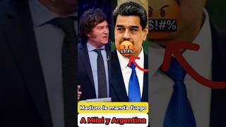 Maduro no da tregua Descarga críticas negativas sobre Milei y Argentina 😤 shorts reels trending [upl. by Ainolloppa620]