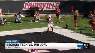 UofL football opens ACC play with a win over Georgia Tech [upl. by Lexy]