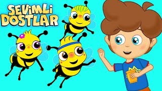 Arı Vız Vız Vız ve Sevimli Dostlar ile 75Dk Çocuk Şarkıları  Kids Songs and Nursery Rhymes [upl. by Shulins]