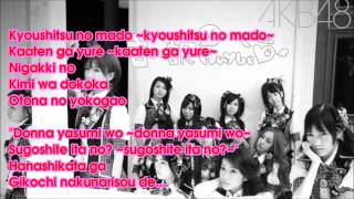 AKB48 Iiwake Maybe 言い訳Maybe Karaoke [upl. by Ause]